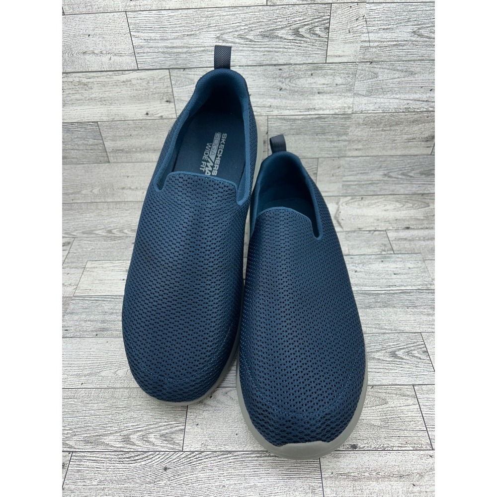 Skechers GoWalk Joy Men Sz 12 Wide Navy Blue Slip On Walking Shoes 54600EWW NVGY